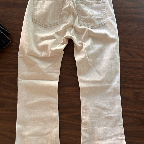 R13 Kick Fit Jeans. Ecru size 27 - Picture 3 of 6